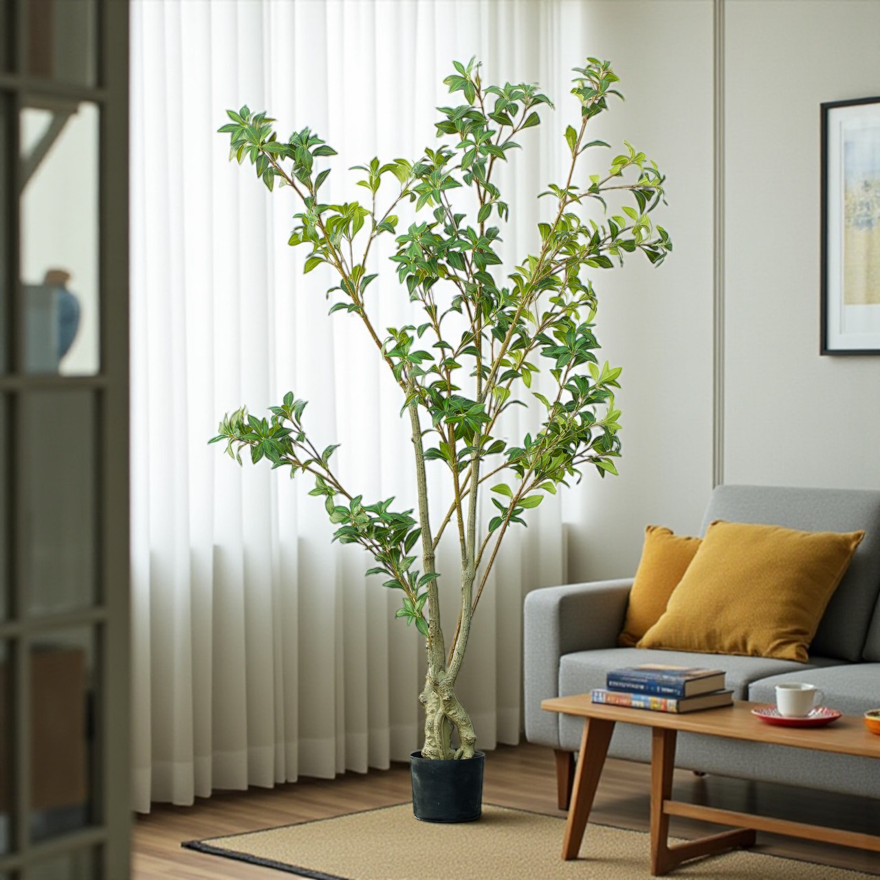 Artificial Pieris Tree in Nursery Pot (New)