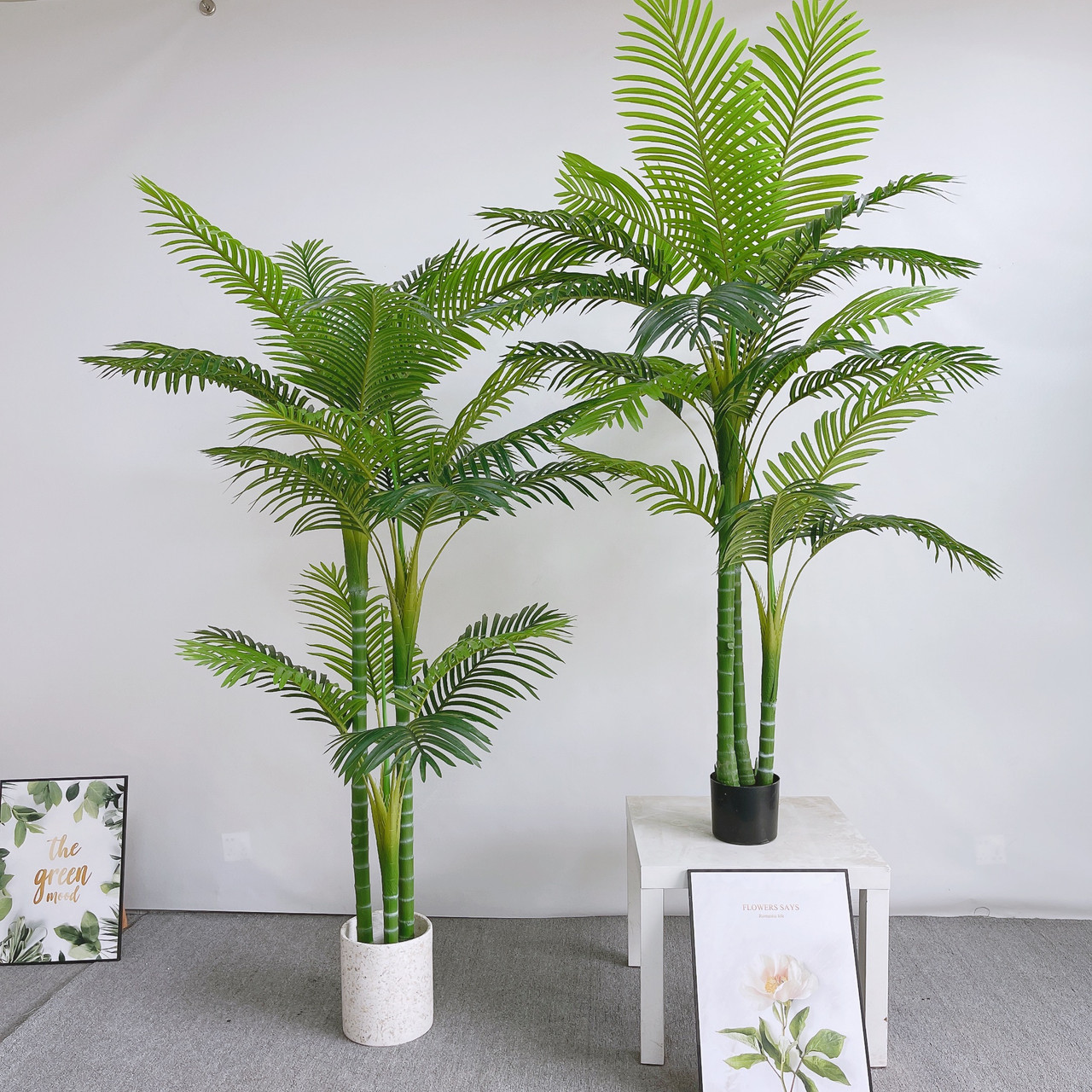 Artificial Palm Tree in Black Nursery Pot (New)