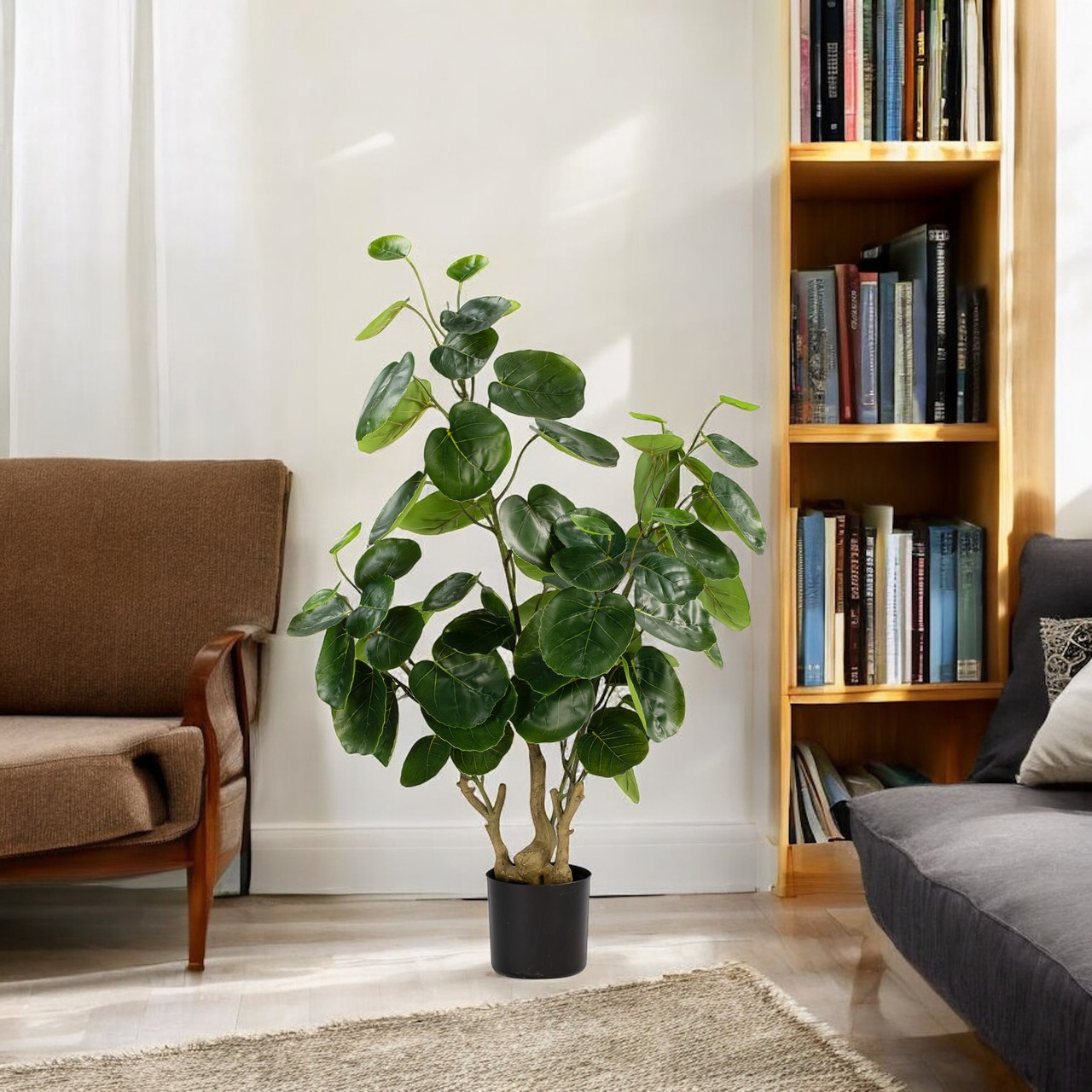Artificial Fiddle Money Bag Tree (New)