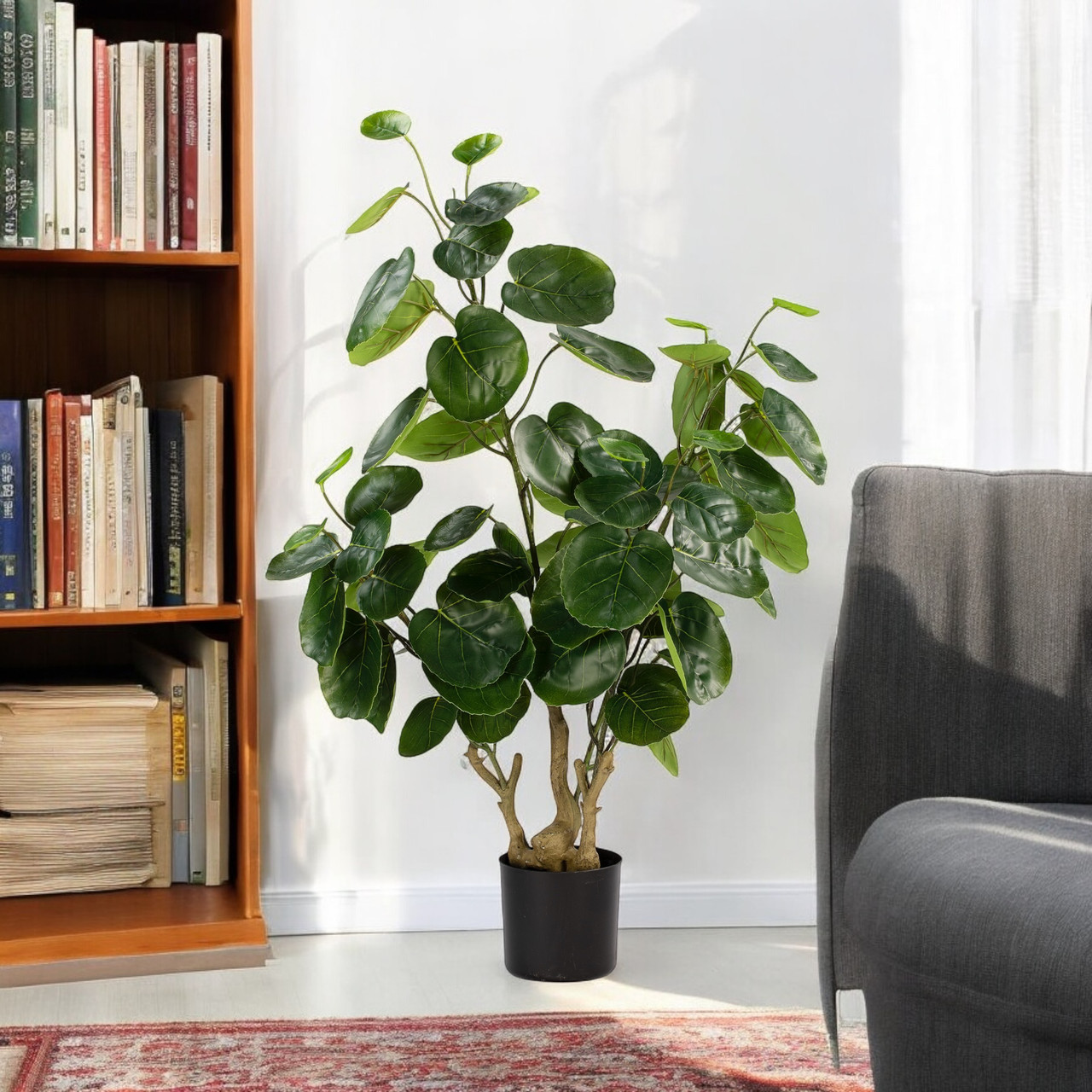 Artificial Fiddle Money Bag Tree (New)