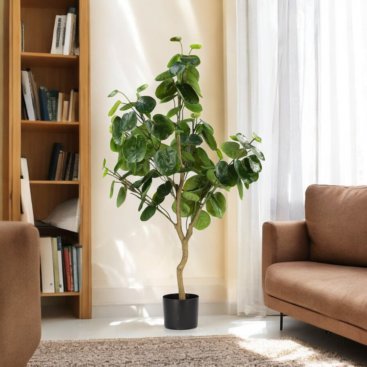 Artificial Fiddle Money Bag Tree (New)