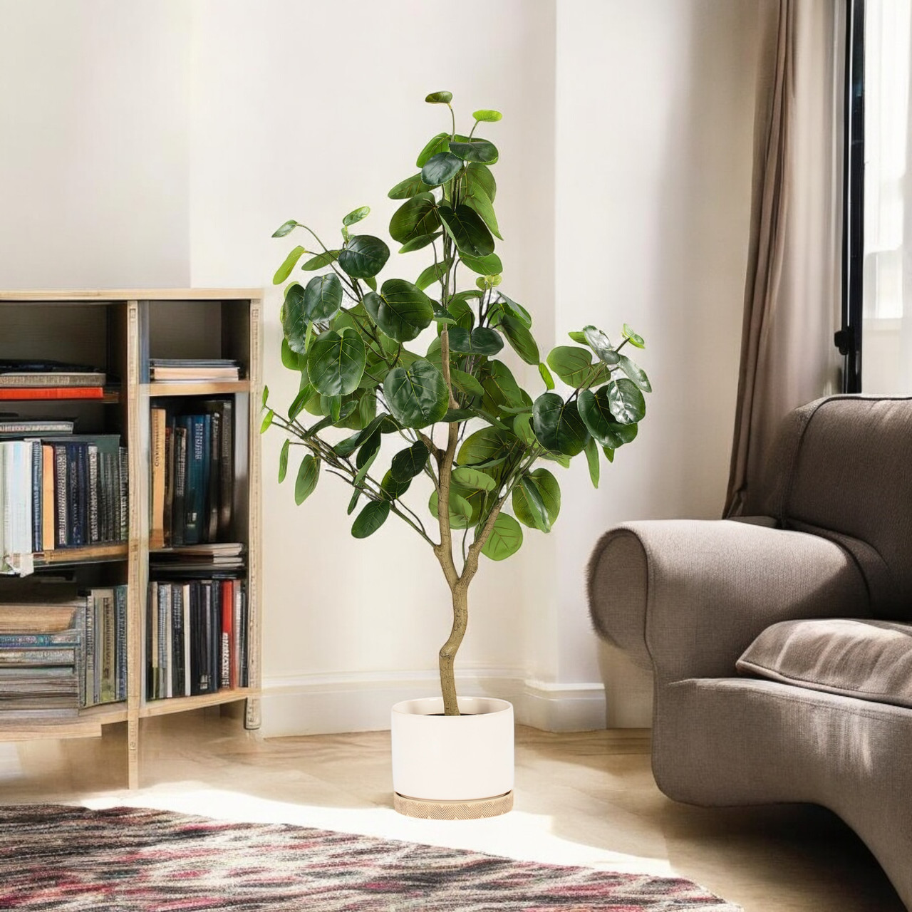 Artificial Fiddle Money Bag Tree (New)
