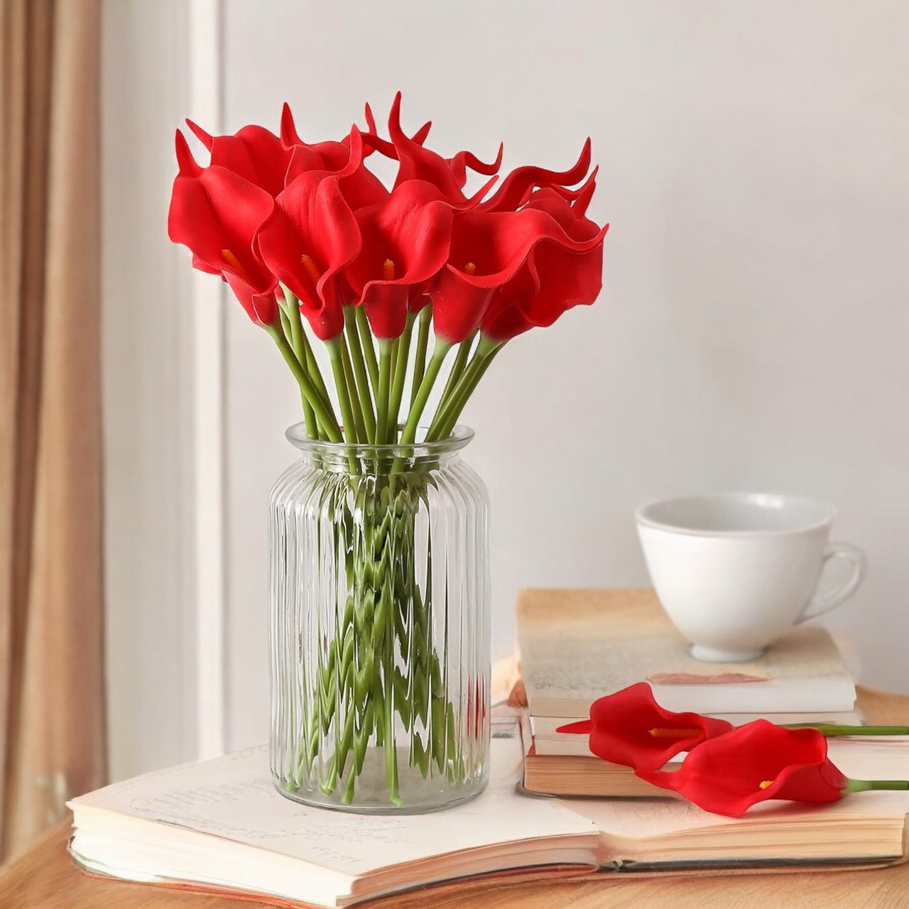 20pcs Artificial Real Touch Calla Lily Flower Arrangement (New) — Available in 7 Colors