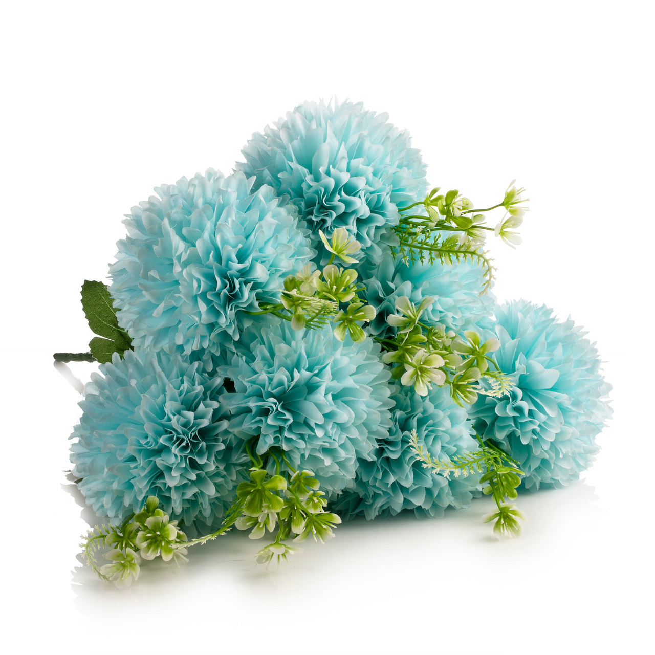 7 Heads Artificial Silk Marigold Flower Bouquet  (New) — Available in 3 Colors