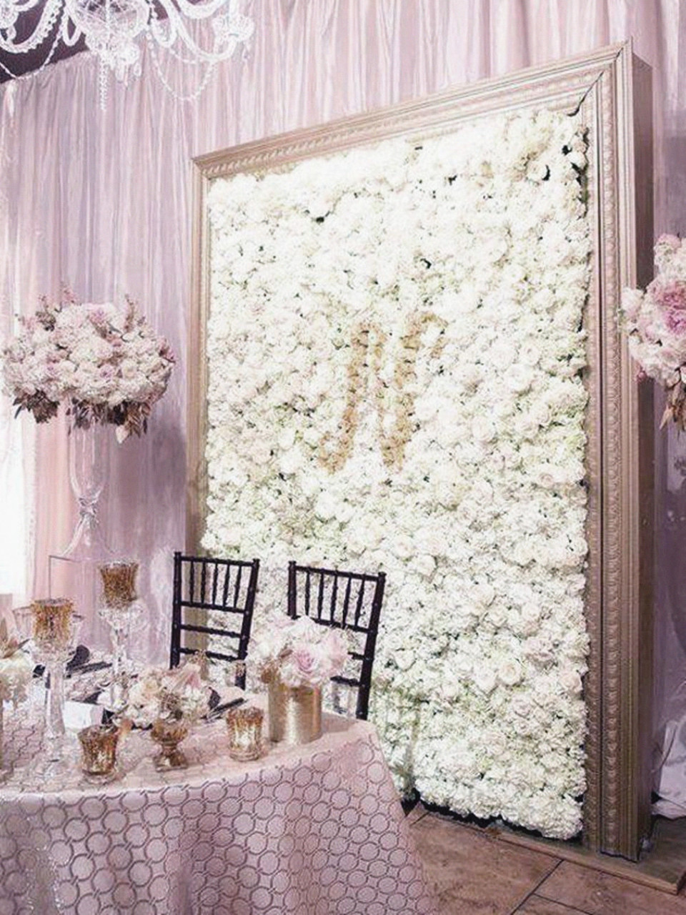 12 Pack 33 Sq ft. UV Protected 3D Silk Hydrangea Flower Wall Mat Panel (New) — Available in 4 Colors