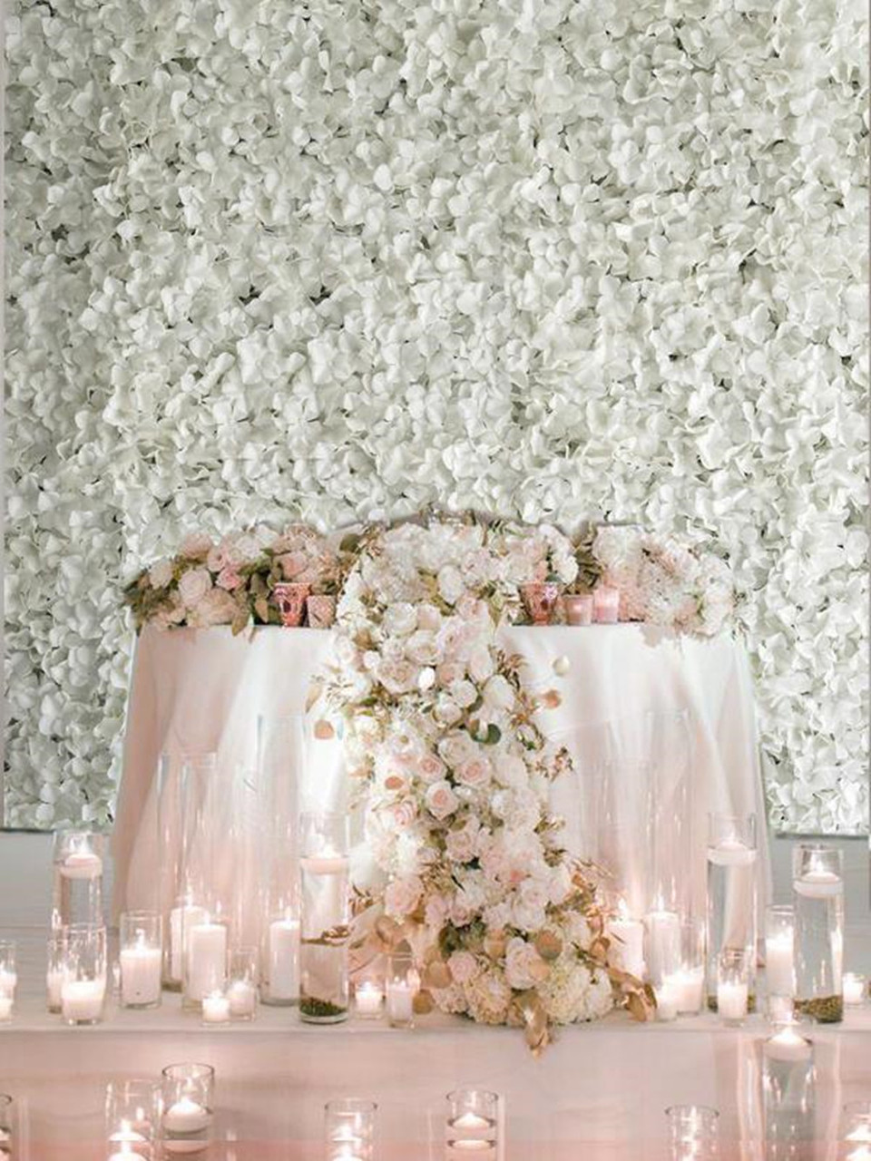 12 Pack 33 Sq ft. UV Protected 3D Silk Hydrangea Flower Wall Mat Panel (New) — Available in 4 Colors