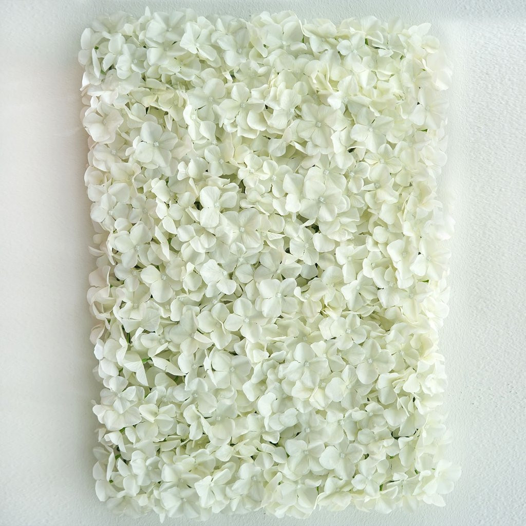 12 Pack 33 Sq ft. UV Protected 3D Silk Hydrangea Flower Wall Mat Panel (New) — Available in 4 Colors