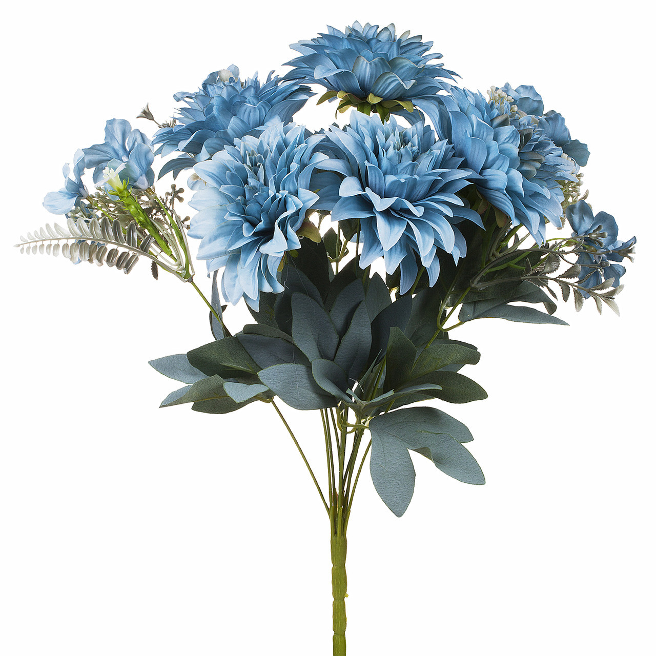 20" Artificial Dahlia Flower Bush (New) — Available in 3 Colors