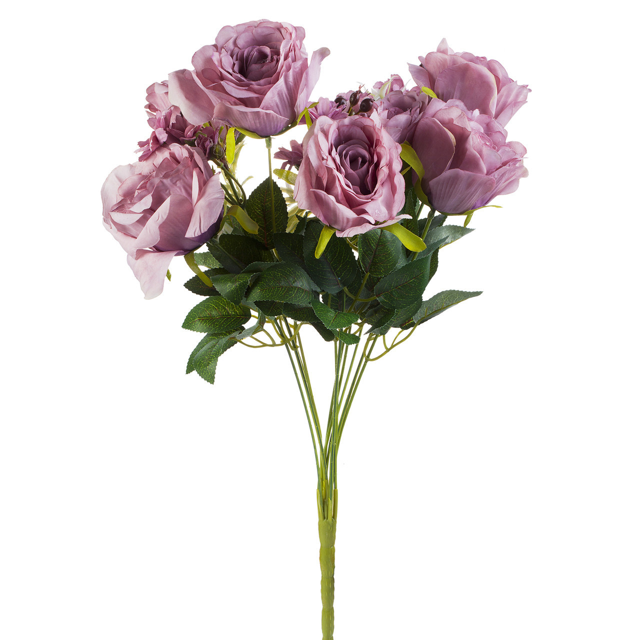 Mixed Artificial Rose Flower Bush (New) — Available in 3 Colors