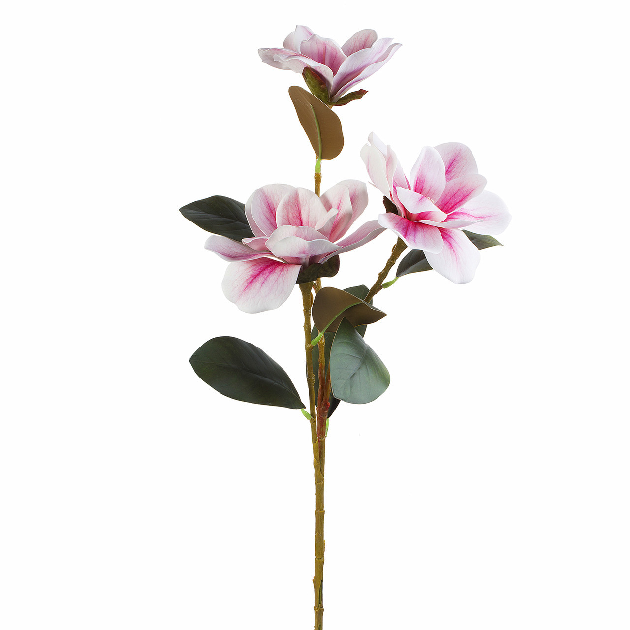 18" Artificial Nature Touch Magnolia Stem (New) — Available in 3 Colors