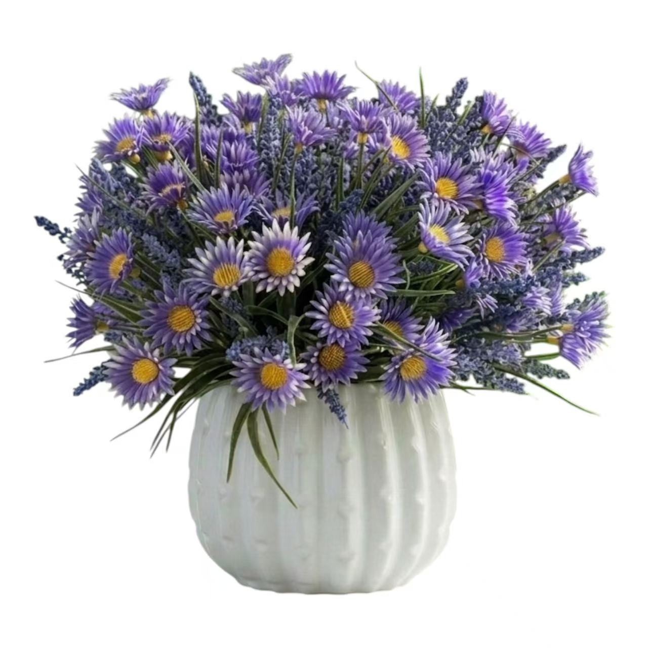 Artificial Daisy Flower in Ceramic Pot— Available in 3 Colors