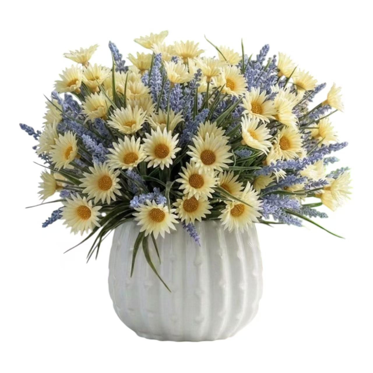 Artificial Daisy Flower in Ceramic Pot— Available in 3 Colors