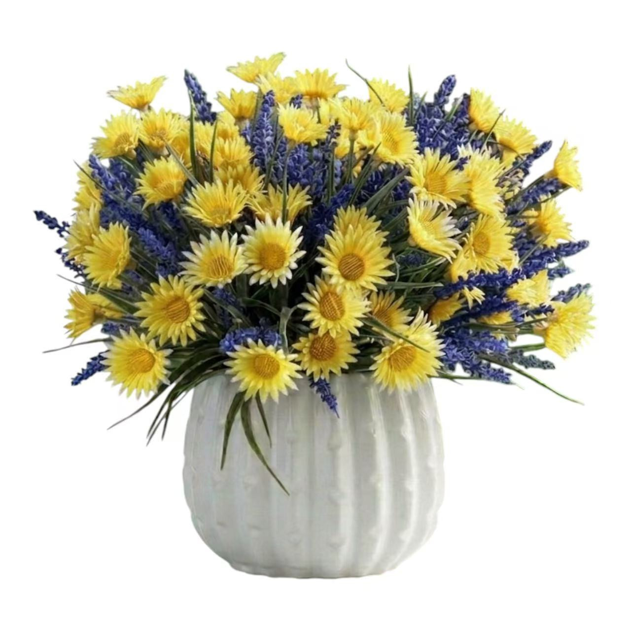 Artificial Daisy Flower in Ceramic Pot— Available in 3 Colors