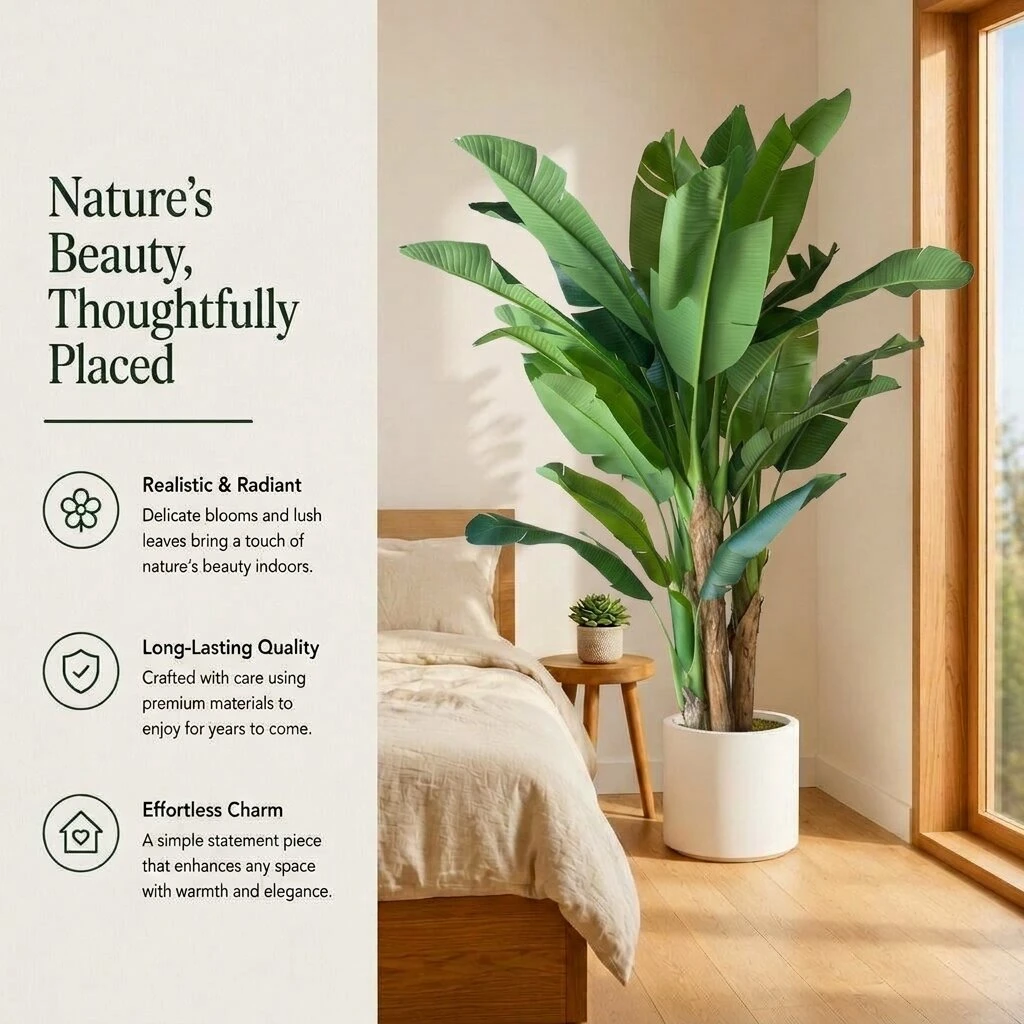Artificial Banana Tree in Nursery Pot