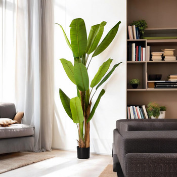 72" Artificial Banana Tree in Nursery Pot