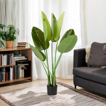 48" Artificial Bird of Paradise Tree in Nursery Pot