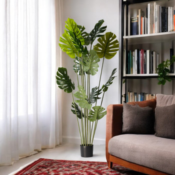 72" Artificial Monstera Tree in Nursery Pot