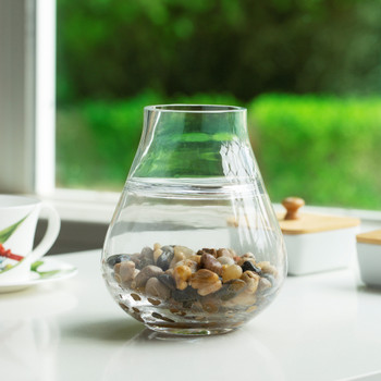 6.0"H 5.0"W Unique Glass Vase