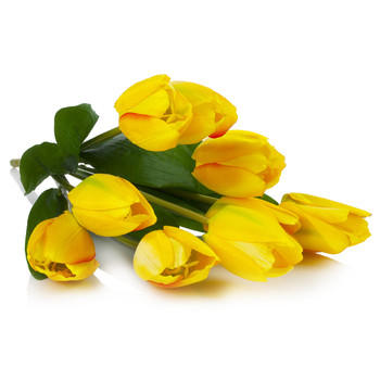 16" Artificial Tulip Flower Bush (New) — Available in 3 Colors