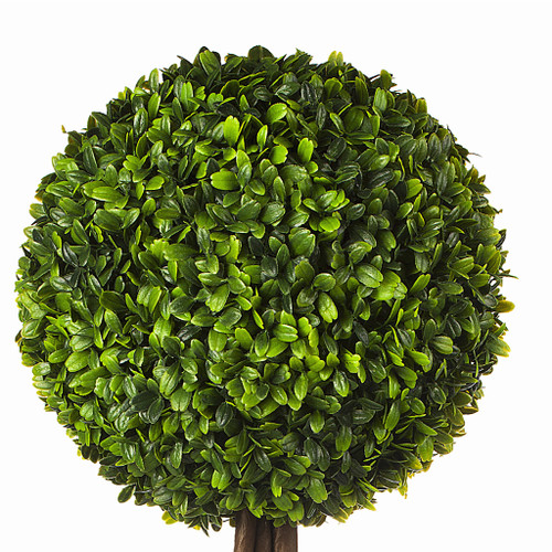 22 inch Artificial Boxwood Single Ball Round Topiary in Pot