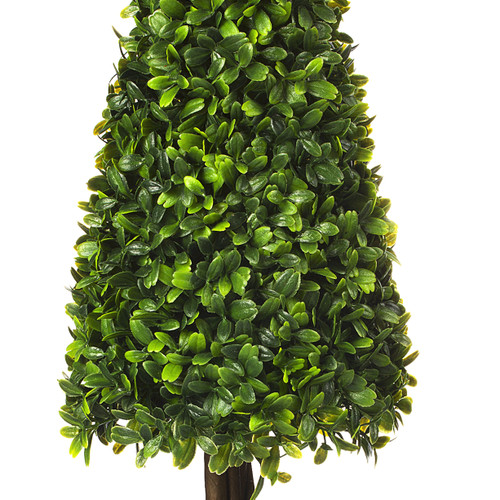 16 inch Artificial Boxwood Mini Square Topiary in Pot