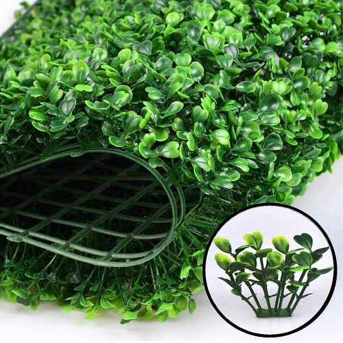 12 Panels 33 Sq ft. Artificial Boxwood Hedge Faux Foliage Greenery Wall Backdrop Decoration for Party Wedding Indoor & Outdoor Garden