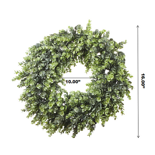 16" Artificial Eucalyptus Leaves Wreath