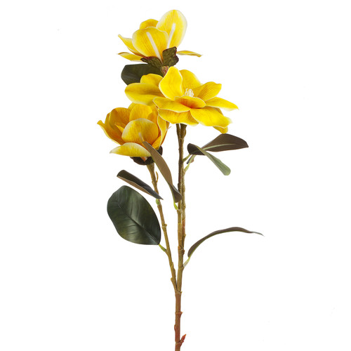 26" Natural Touch Magnolia Stem (Yellow)