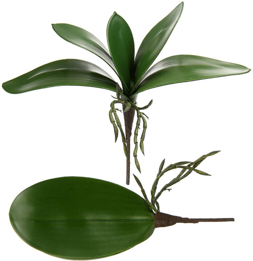 Faux Orchid Leaves Artificial Phalaenopsis Leaf 2pcs