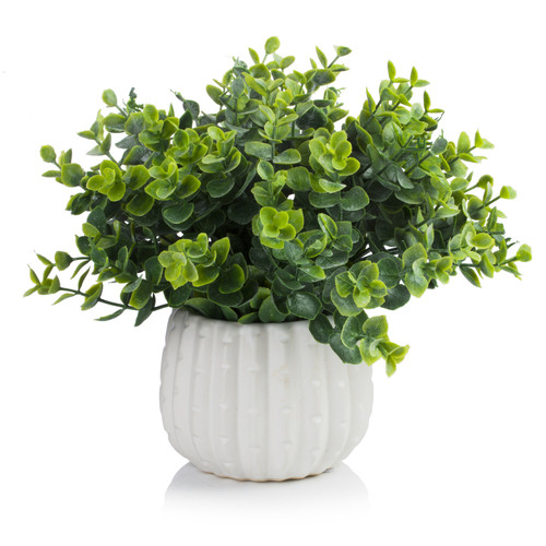 10 inch Artificial Eucalyptus Grass in Pot