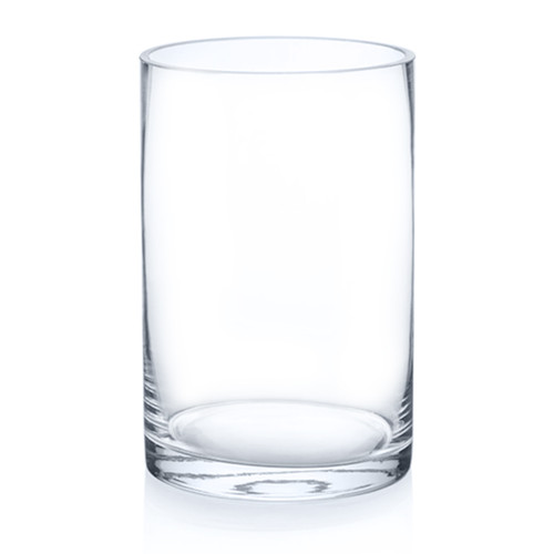 4" W Clear Glass Cylinder Vase