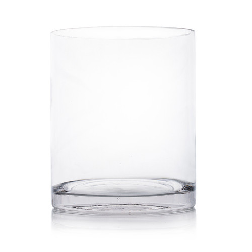 5" W Clear Glass Cylinder Vase