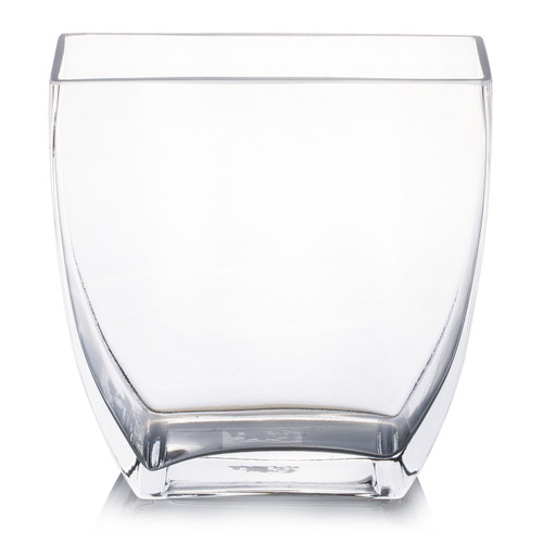 Unique Tapered Rectangle Vase H 7.0" W 2.5"L7.0"