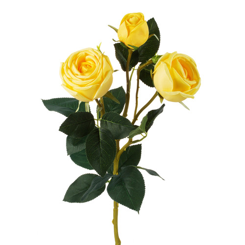28" Rose Flower Stem (Yellow)