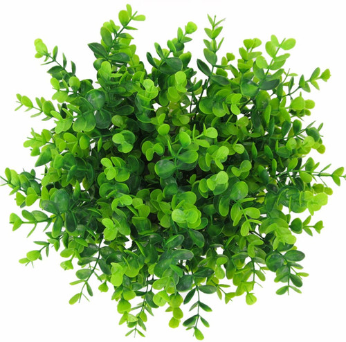 4 Pack Artificial Green Eucalyptus Bush for Home Table Office Outdoor Decoration