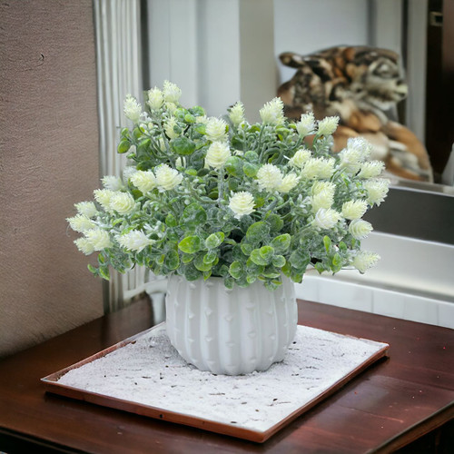 11" Mixed Artificial Mini Baby's Breath Flower in Pot