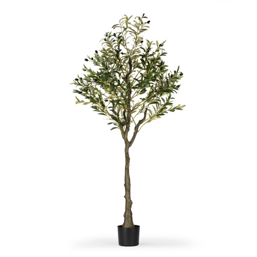 60" Faux Olive Tree with Fruits in Pot