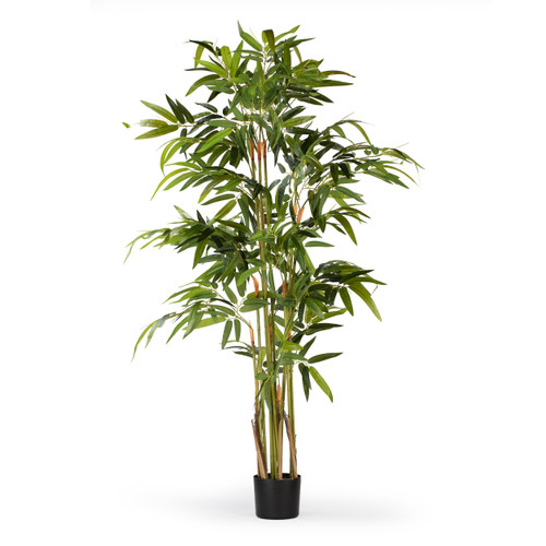 63" Artificial Bamboo Palm Tree in Nursery Pot