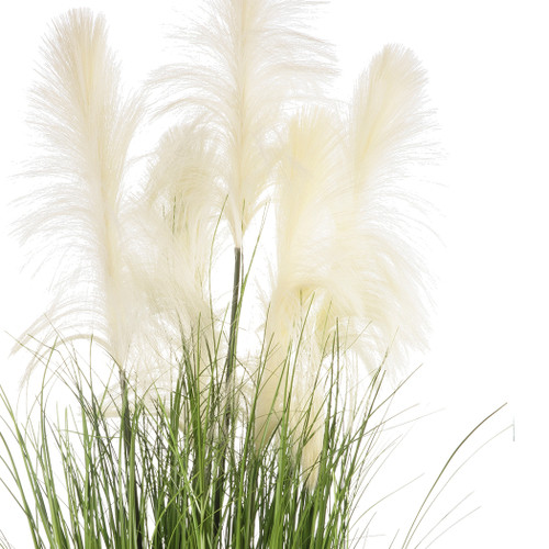 Artificial Feather Reed Grass in Pot