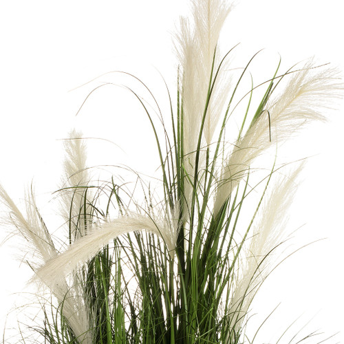 Artificial Pampas Grass with Black Foam Stand