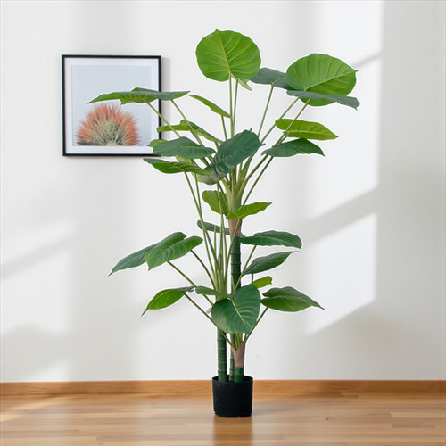 Artificial Green Leaf Tree in Pot