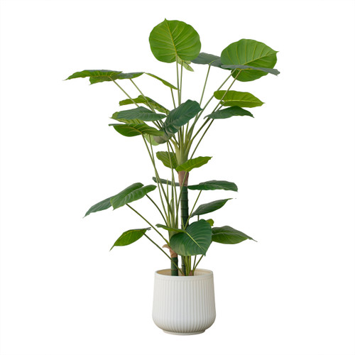 Artificial Green Leaf Tree in Pot