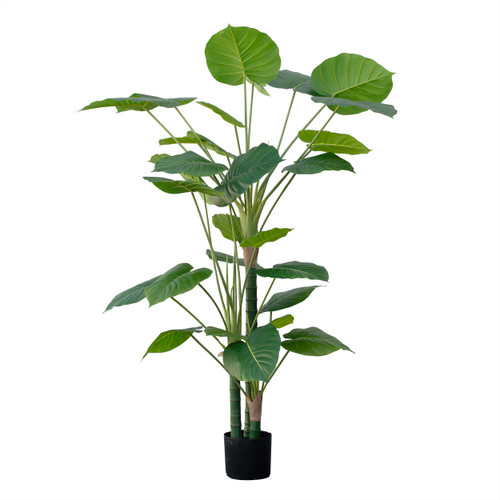 Artificial Green Leaf Tree in Pot