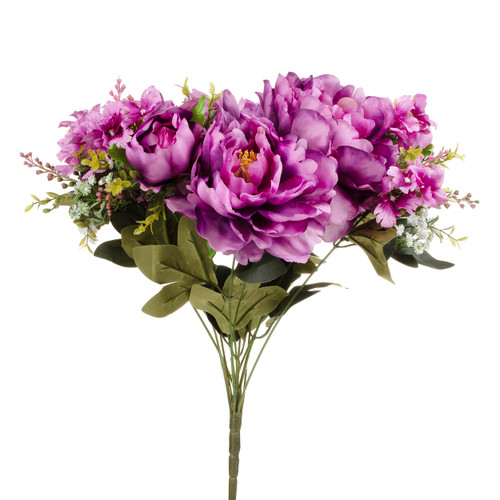 20"Artificial Peony Flower Bush