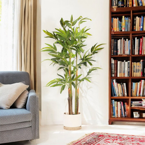 Artificial Bamboo Palm Tree in Nursery Pot (New)
