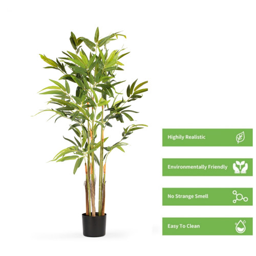 Artificial Bamboo Palm Tree in Nursery Pot (New)
