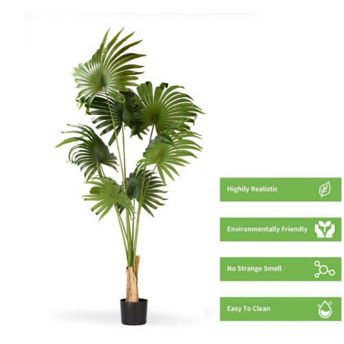 Artificial California Palm Tree in Nursery Pot (New)