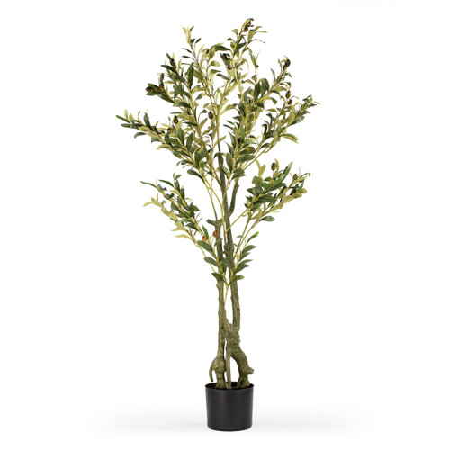 Faux Olive Tree with Branches and Fruits in Pot (New)