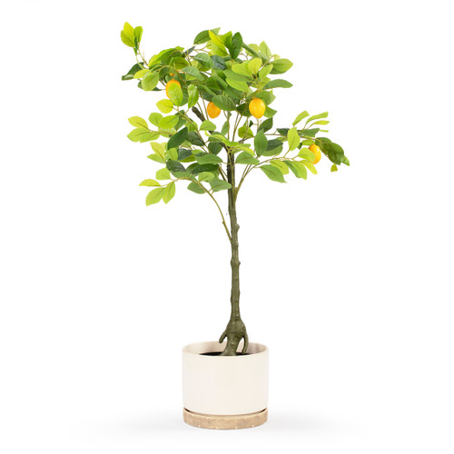 Artificial Lemon Tree in Nursery Pot (New)