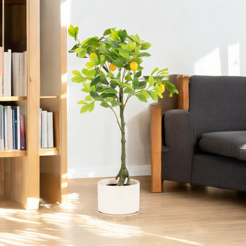 Artificial Lemon Tree in Nursery Pot (New)
